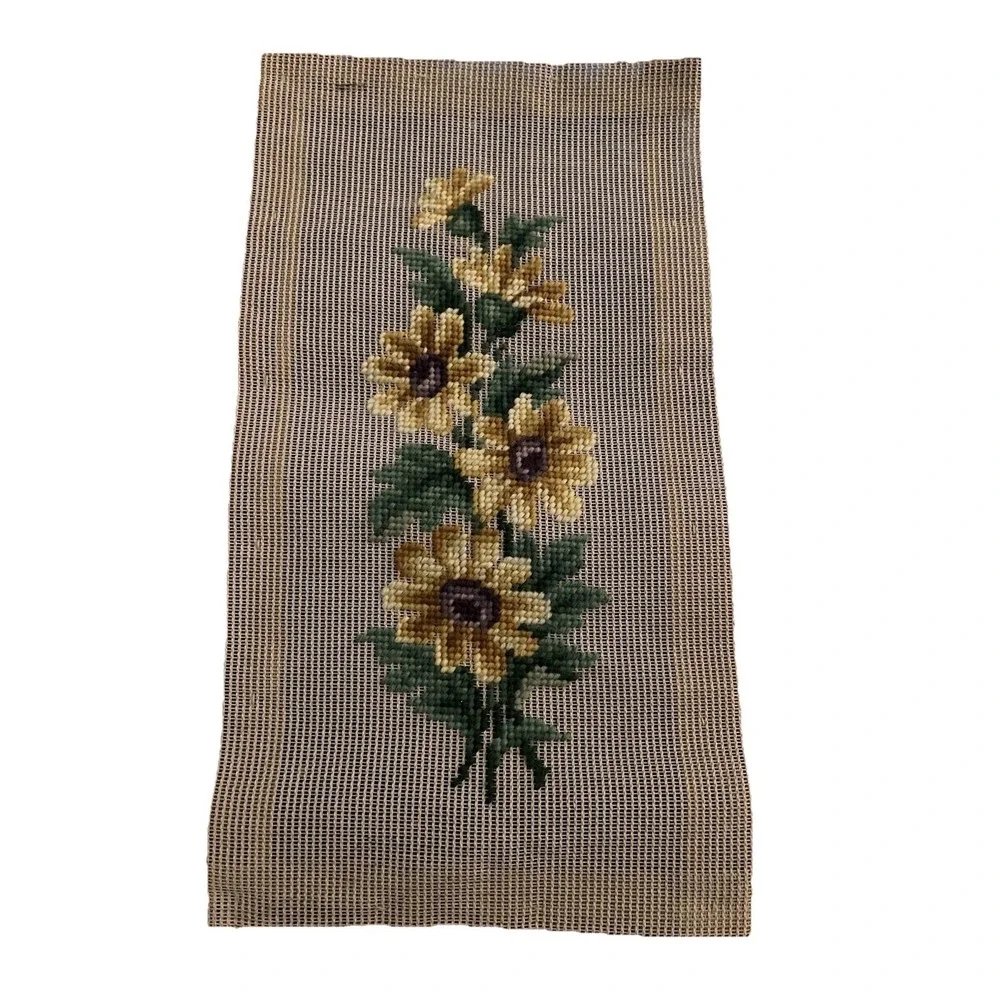 Paragon Needlepoint Floral Tapestry 15 x 18 1/3, 100% Wool